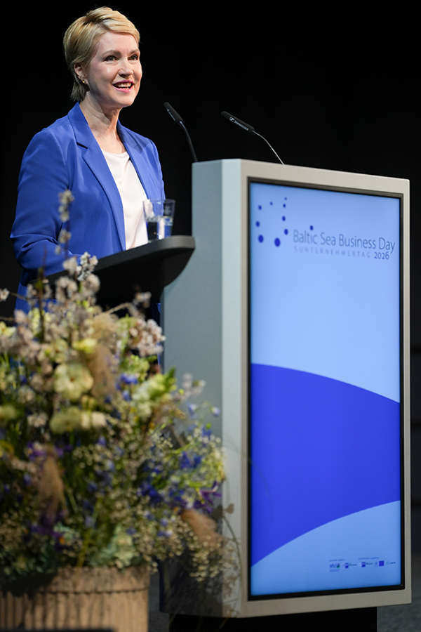 Rede von Ministerpräsidentin Manuela Schwesig auf dem Baltic Sea Business Day 2026
